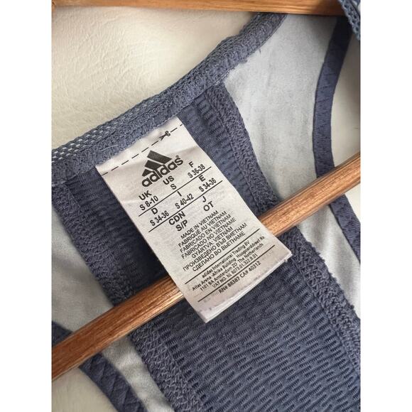 Adidas cloudy print blue Activewear tank bottom drawstring size Small Training - Picture 2 of 6